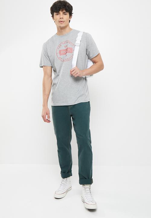 RVCA - Navigate short sleeve tee - grey melange