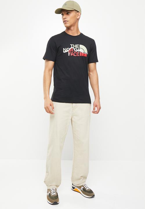 The North Face - M short sleeve mountain line tee - black