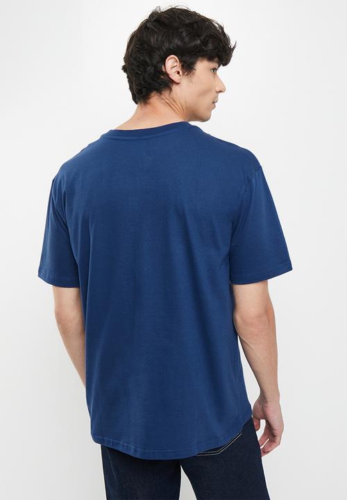RVCA - Arched short sleeve - navy marine