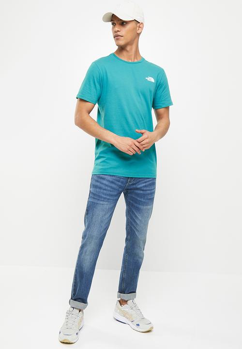 The North Face - M short sleeve redbox tee - harbor blue