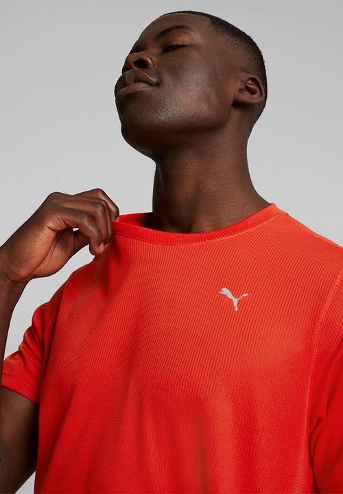 PUMA - Performance tee m (s) - burnt red