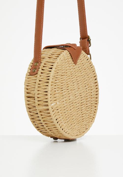 Superbalist - Jodie raffia crossbody bag - natural