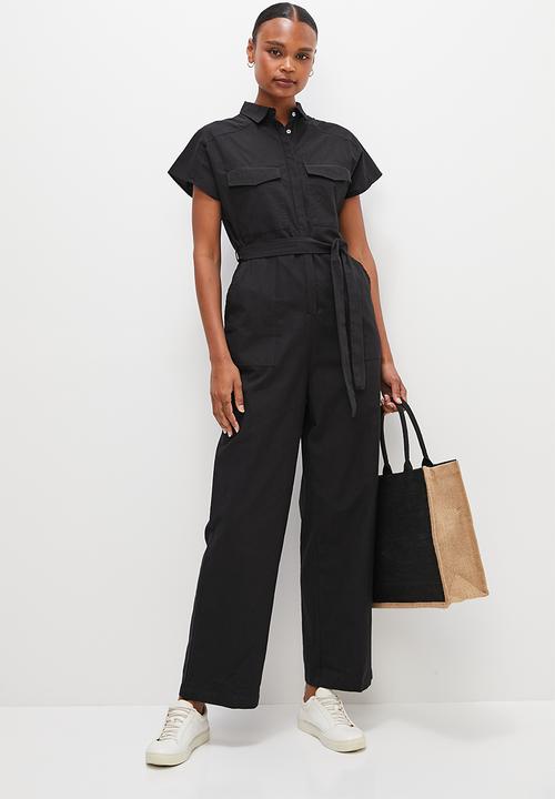edit - Utility jumpsuit - black