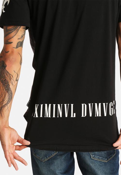 Criminal Damage - Hunter Curved Long Tee