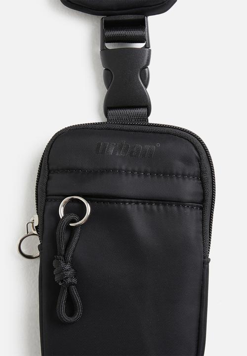 urban° - Urban cross body cell phone bag - jet black