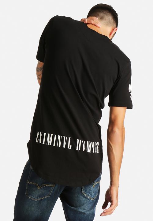 Criminal Damage - Hunter Curved Long Tee