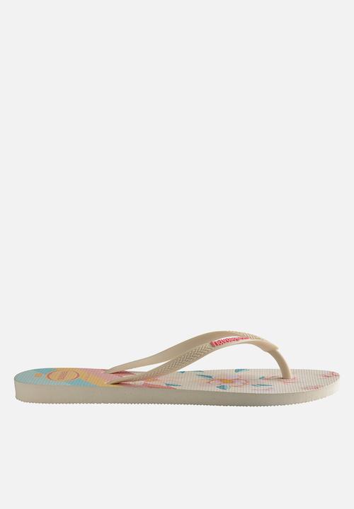 Havaianas - Slim floral - beige