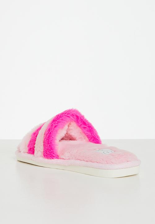 Cotton On - Square toe slide slipper - lollipop knockout pink