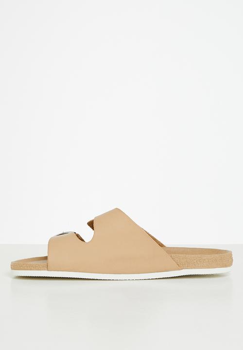 Superbalist - Bella cross strap slide - tan
