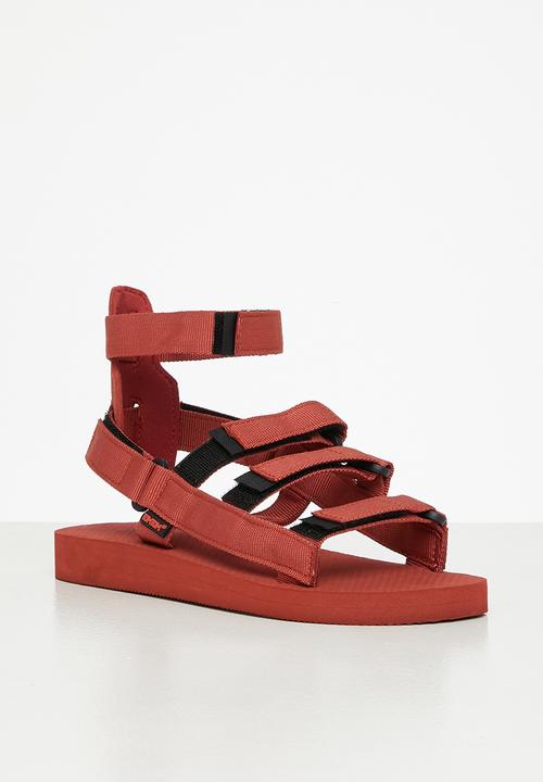 Tom Tom - Gladiator velcro strap sandal - plush mink