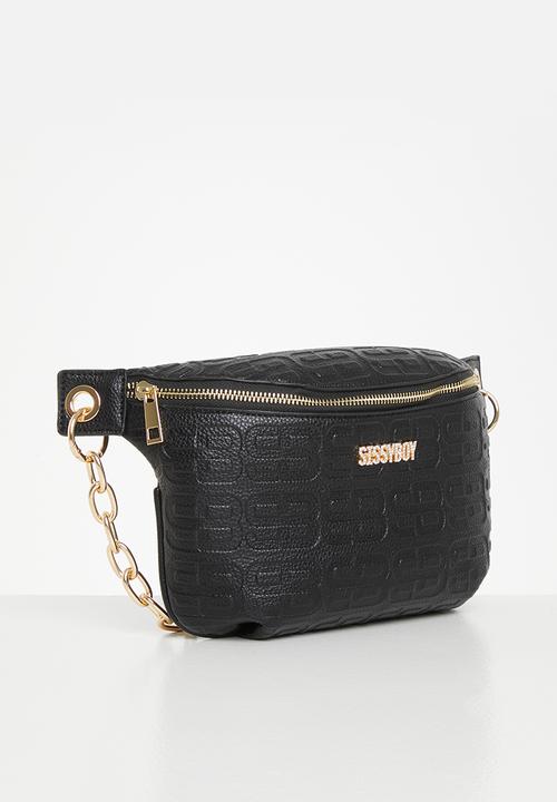 SISSY BOY - Sb embossed crossbody - black