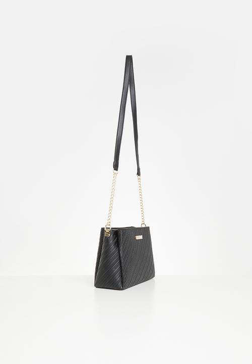 SISSY BOY - Sissyboy all over emboss print crossbody - black
