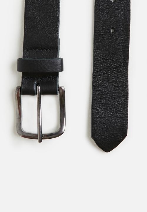 Superbalist - Ken leather belt - black