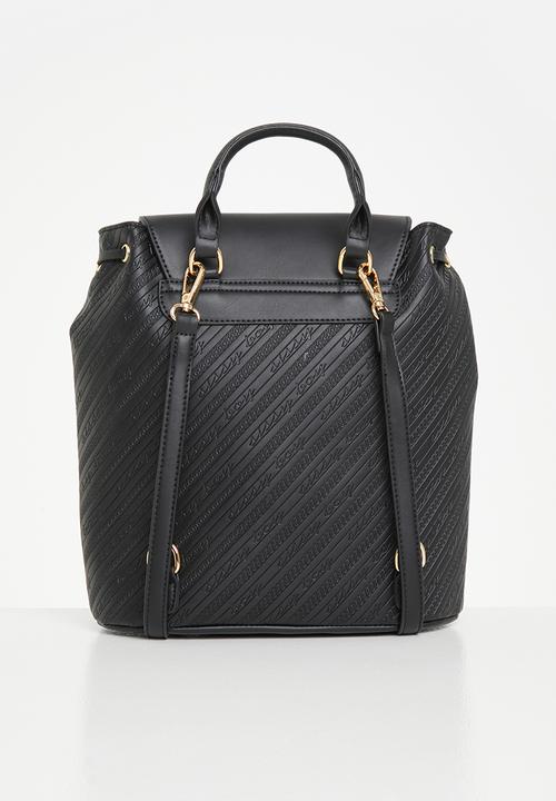 SISSY BOY - Sissyboy all over emboss print backpack - black