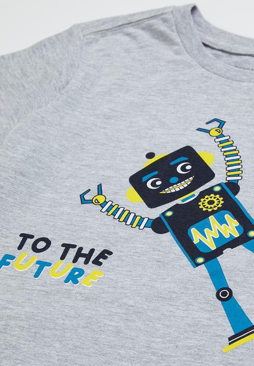 Superbalist - Boys summer pj set - grey & navy