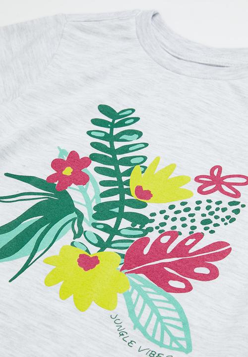 Superbalist - 2 Pack printed tees - mint & ice melange