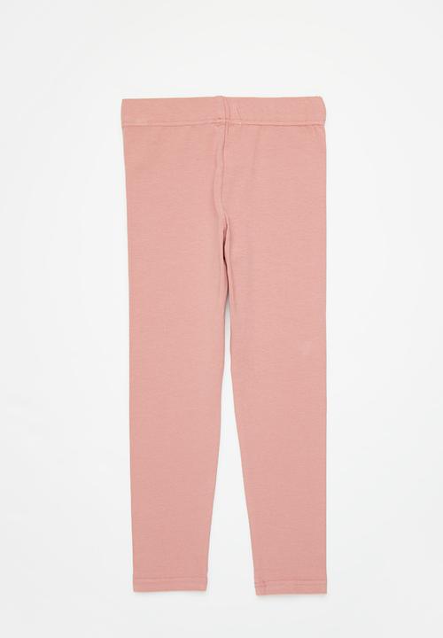 Superbalist - Girls 2 pack legging - grey mel & pink