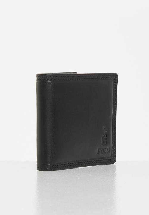 POLO - Billfold w coin section - black
