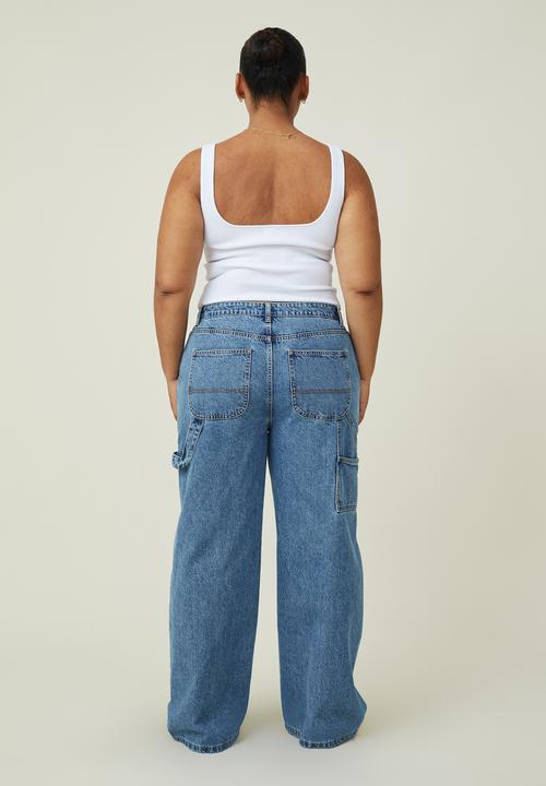 Cotton On - Curve carpenter jean - offshore blue