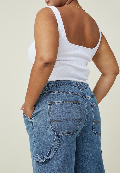 Cotton On - Curve carpenter jean - offshore blue