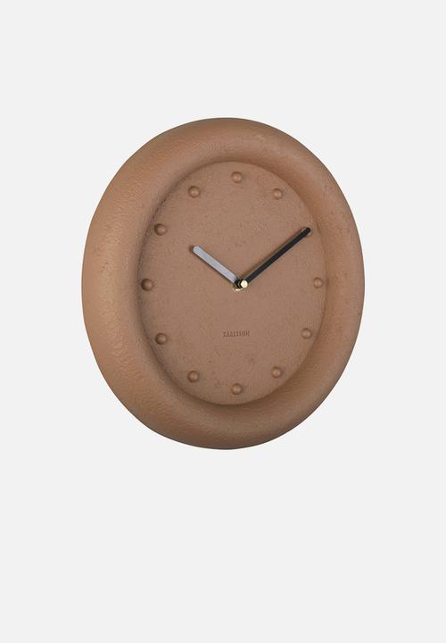 Present Time - Petra wall clock - terracotta orange