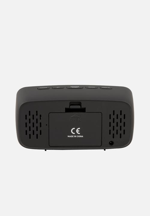 Present Time - Led mirror alarm clock - black