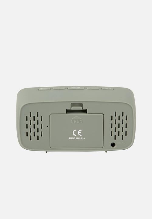 Present Time - Led mirror alarm clock - jungle green