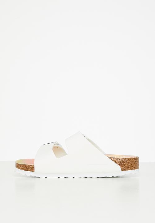Birkenstock - Arizona birko-flor birkibuck veg regular - white