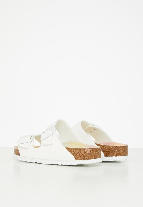 Birkenstock - Arizona birko-flor birkibuck veg regular - white