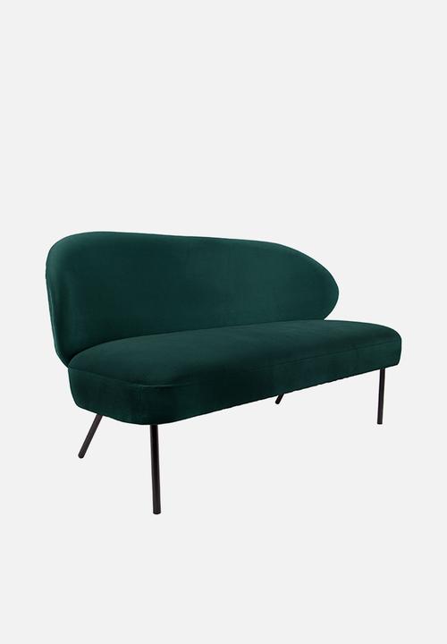 Present Time - Sofa puffed - dark green