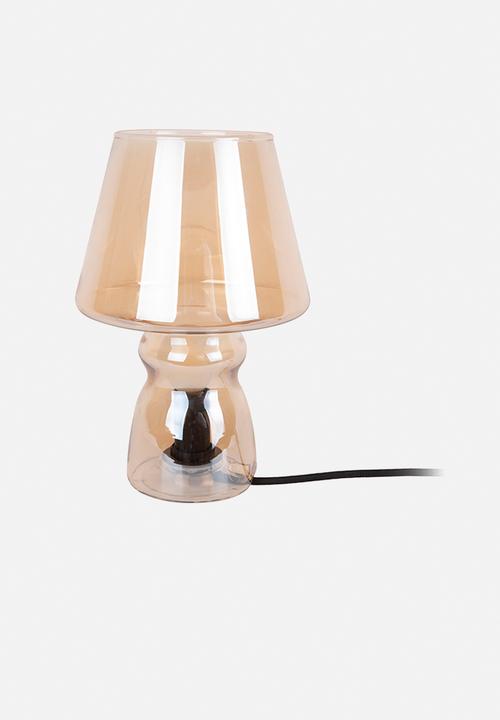 Present Time - Table lamp classic glass - amber