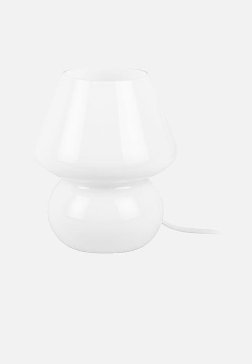 Present Time - Table lamp glass vintage - milky white