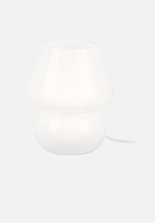 Present Time - Table lamp glass vintage - milky white