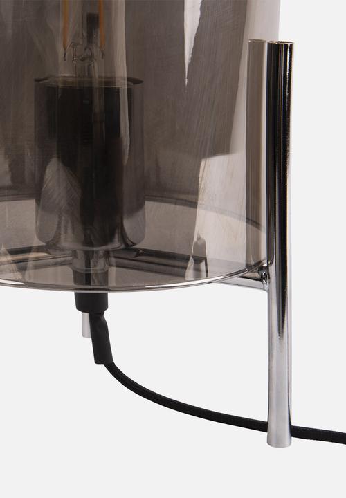 Present Time - Table lamp glass bell - grey