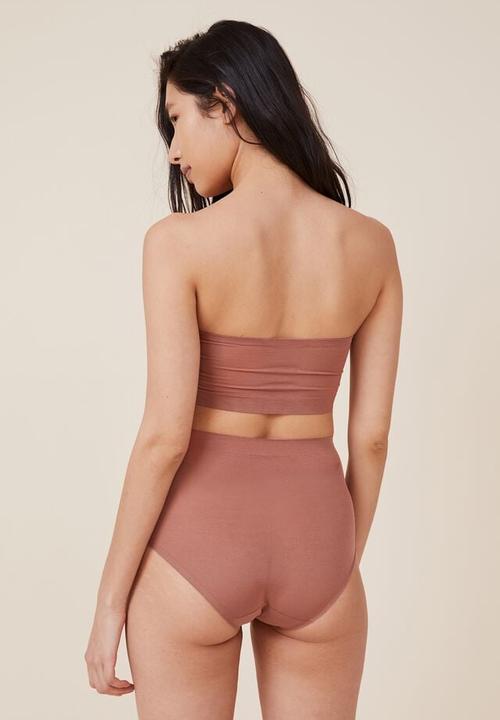 Cotton On - Power mesh shapewear highwaisted bikini - cappuccino