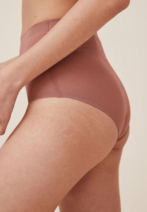Cotton On - Power mesh shapewear highwaisted bikini - cappuccino