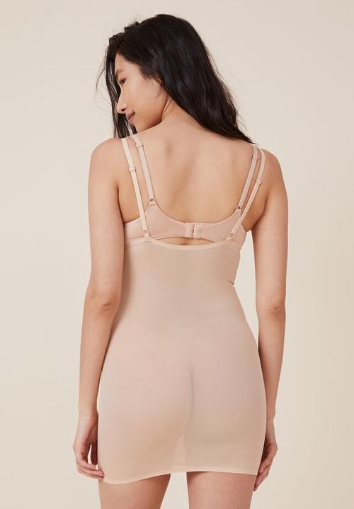 Cotton On - Power mesh shapewear under bra slip - frappe