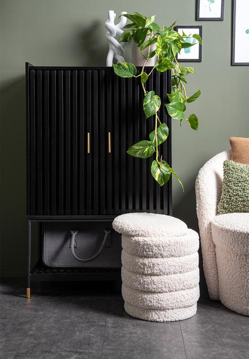 Present Time - Cabine marve double doors - black