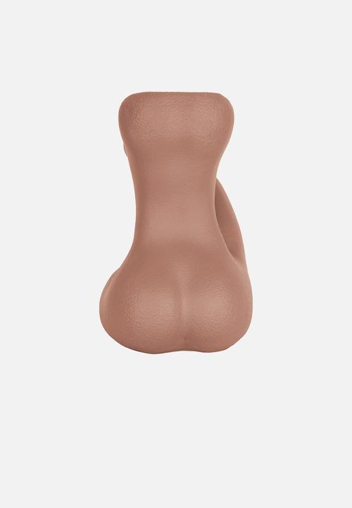Present Time - Sitting lady vase - terracotta orange