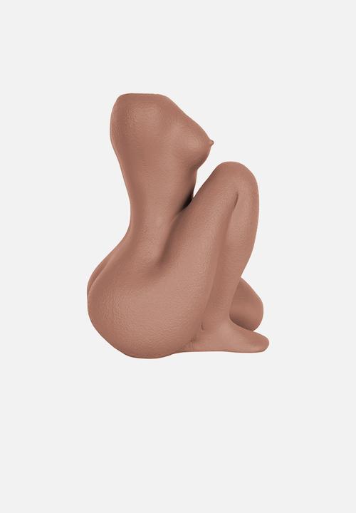 Present Time - Sitting lady vase - terracotta orange
