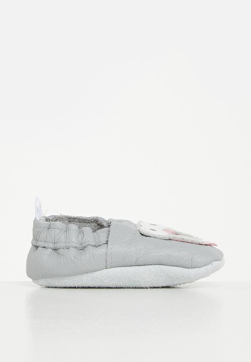 Pitta-Patta Shoes - Owl girls shoes - grey