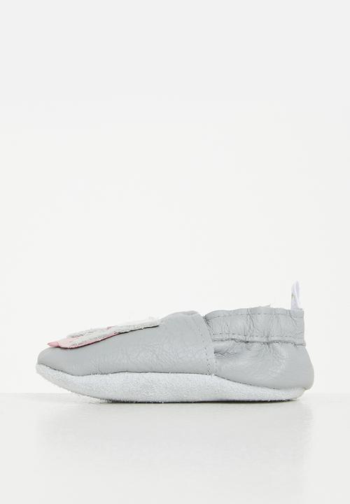 Pitta-Patta Shoes - Owl girls shoes - grey