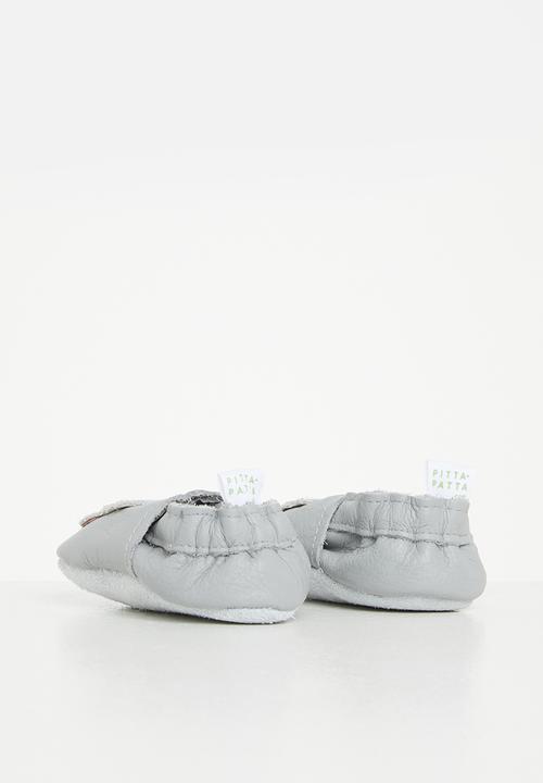 Pitta-Patta Shoes - Owl girls shoes - grey