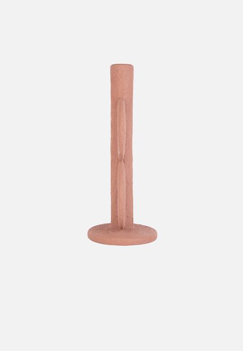 Present Time - Double bubble candle holder - terracotta