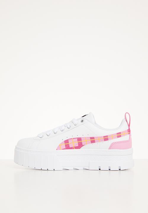 PUMA - Mayze 90s prep jr - puma white - prism pink - puma black
