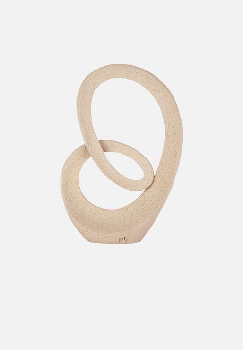 Present Time - Art endless sculpture - sandy brown