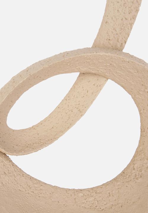Present Time - Art endless sculpture - sandy brown