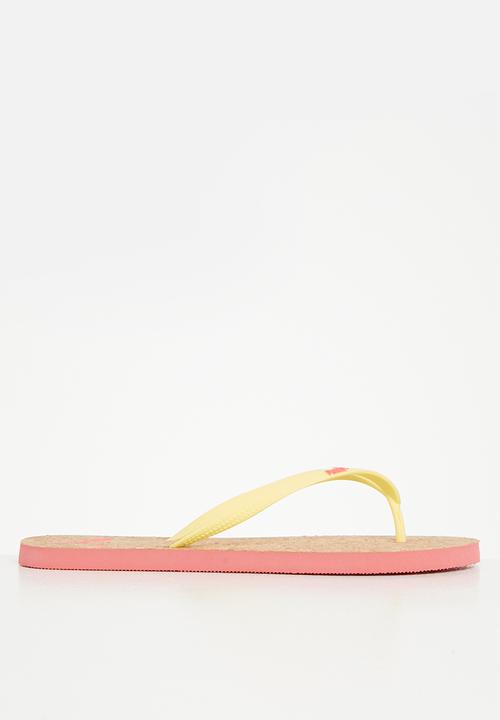PUMA - First flip cork wns zadp - pale lemon & sunset glow