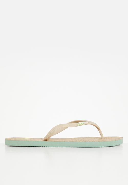 PUMA - First flip cork wns zadp - deep forest-light sand-fizzy apple