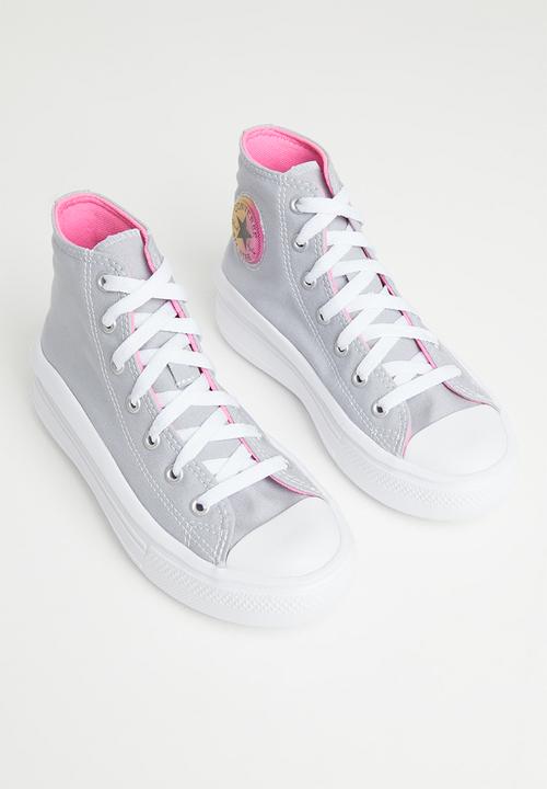Converse - Chuck taylor all star move - gravel/pink/white